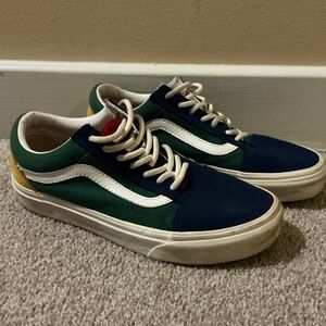 Vans Old Skool Sneakers in Navy, Green, Yellow